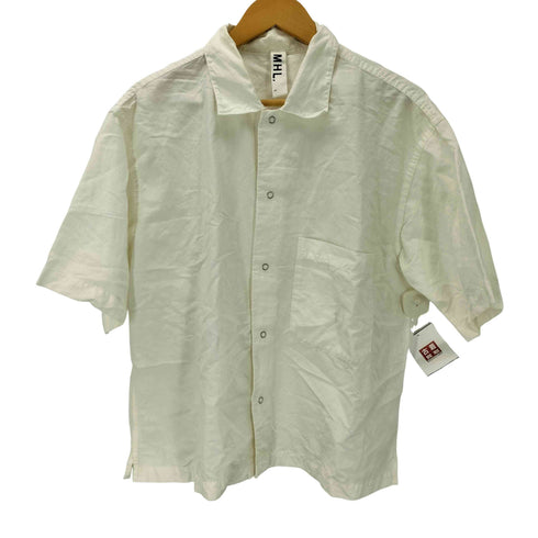 エムエイチエル MHL. 19SS コットン リネン スナップボタン S/S ポケット シャツ メンズ import:L