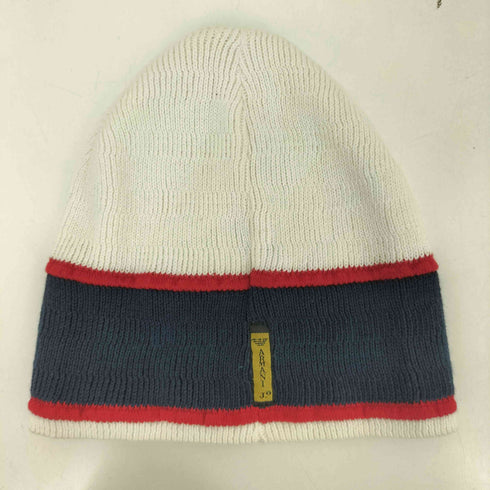 アルマーニジーンズ ARMANI JEANS イタリア製 Aロゴ刺繍 ニット帽 メンズ M