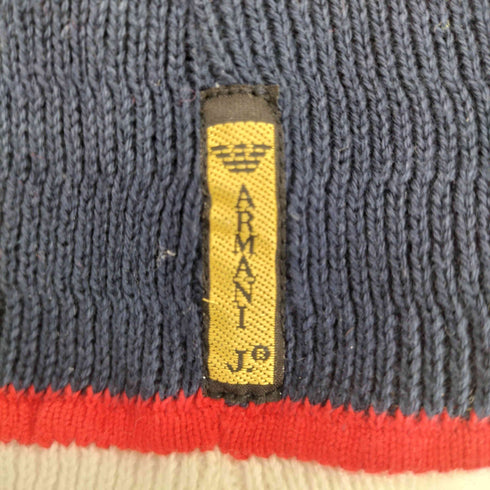 アルマーニジーンズ ARMANI JEANS イタリア製 Aロゴ刺繍 ニット帽 メンズ M