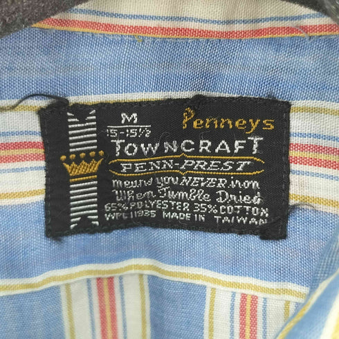 ペニーズタウンクラフト PENNEYS TOWNCRAFT 70S ストライプ L/S シャツ メンズ JPN:M