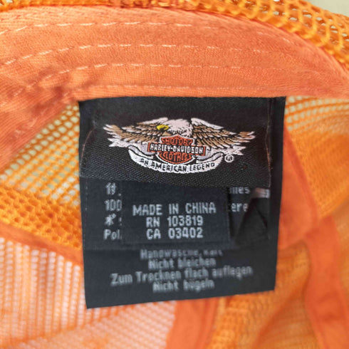 ハーレーダビッドソン HARLEY-DAVIDSON 00s y2k trucker cap メンズ