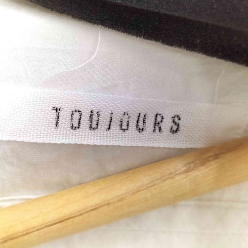 トゥージュー TOUJOURS オーバーサイズ クロップド スキッパー S/S シャツワンピース レディース FREE