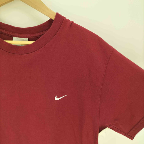 ナイキ NIKE 00S メキシコ製 グレータグ スウッシュロゴ刺繍 S/S クルーネック Tシャツ メンズ import:S
