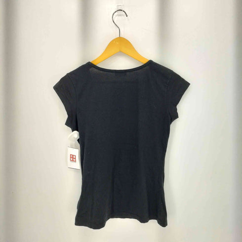 ディーゼル DIESEL 00s ビジューロゴデザイン Vネック 半袖Tシャツ カットソー Y2K レディース XS