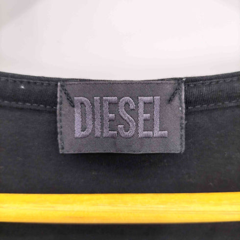 ディーゼル DIESEL 00s ビジューロゴデザイン Vネック 半袖Tシャツ カットソー Y2K レディース XS