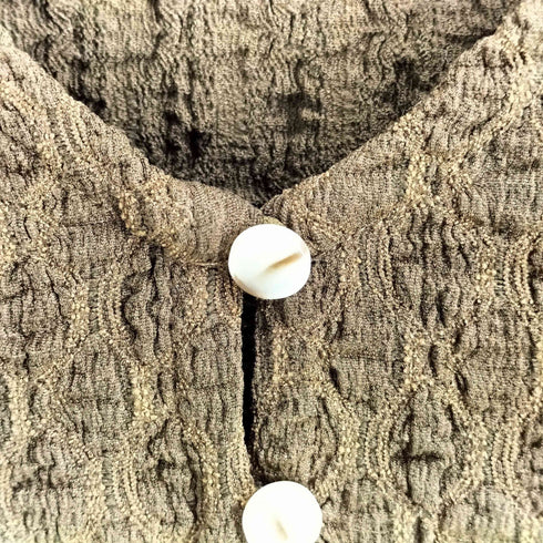 ollun gathered sleeve cardigan レディース
