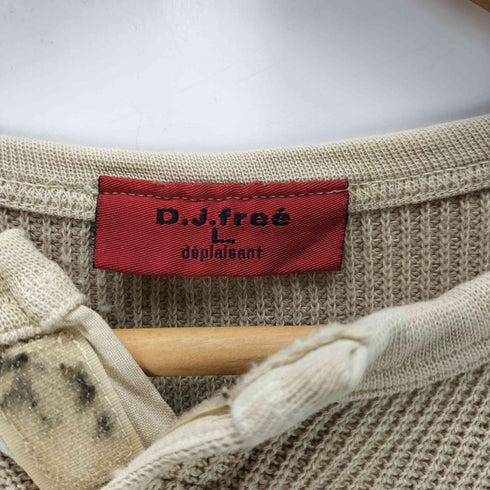 D.J.free マジックテープ ヘンリーネック コマンド サーマル L/S カットソー メンズ import:L