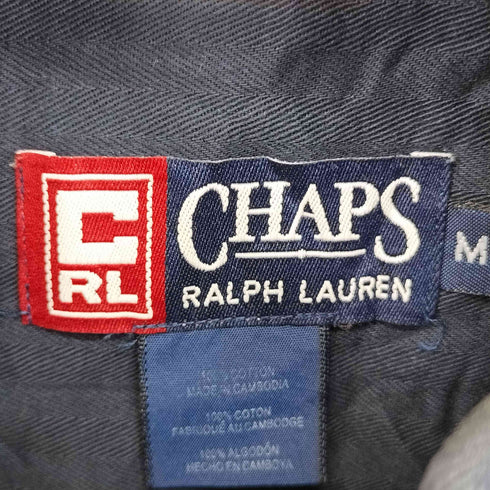 チャップスラルフローレン CHAPS RALPH LAUREN L/S BD ヘリンボーンシャツ メンズ JPN:M