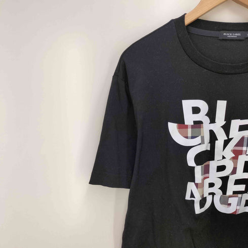 ブラックレーベルクレストブリッジ BLACK LABEL CRESTBRIDGE ロゴプリント クルーネックTシャツ メンズ JPN:M