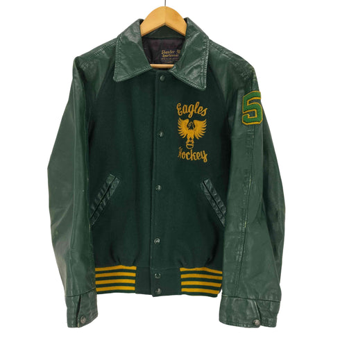 SHANTER SPORTSWEAR 60-70s レザー切り替えスタジャン メンズ