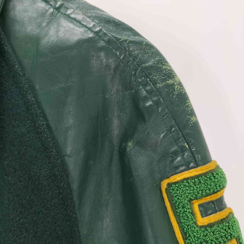 SHANTER SPORTSWEAR 60-70s レザー切り替えスタジャン メンズ