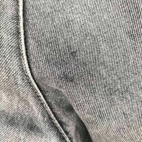 PIONEER authentic jeans 先染めブラック 2タックデニムテーパードパンツ メンズ
