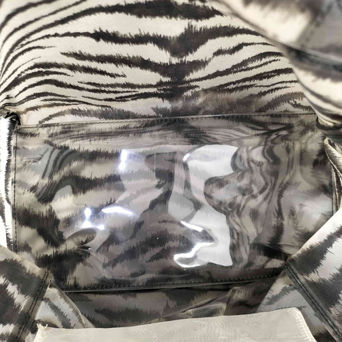 JEANCOLONNA タイガー柄 PVC トートバッグ Y2K レディース