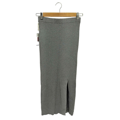 ザラ ZARA メタリックニットミディスカート レディース S