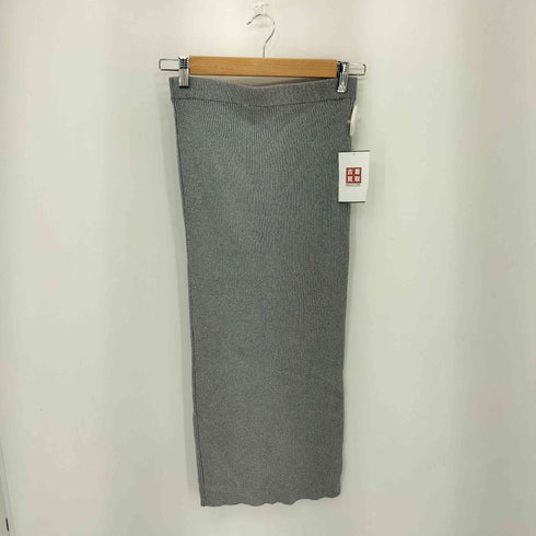 ザラ ZARA メタリックニットミディスカート レディース S