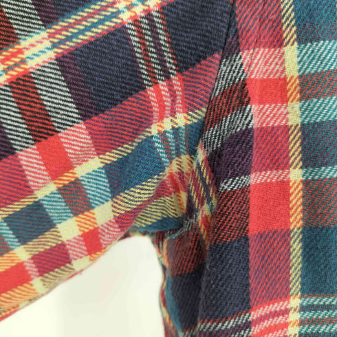 フェレジーンズ FERRE JEANS イタリア製 マドラスチェック ネルシャツ メンズ