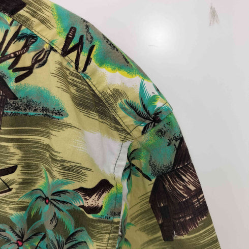オールドネイビー OLD NAVY 00s 総柄 アロハシャツ メンズ import:L