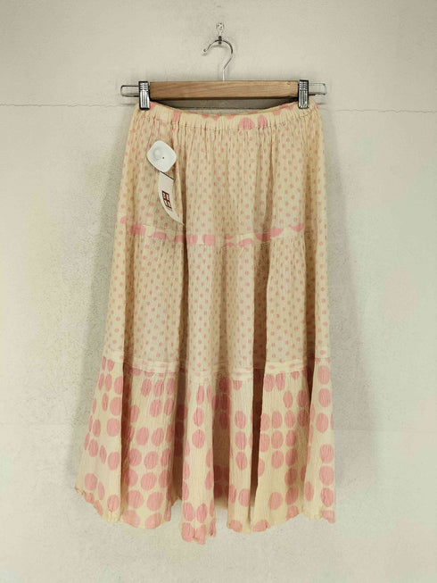 ツモリチサト TSUMORI CHISATO 00S ちりめんドット柄スカート レディース 2