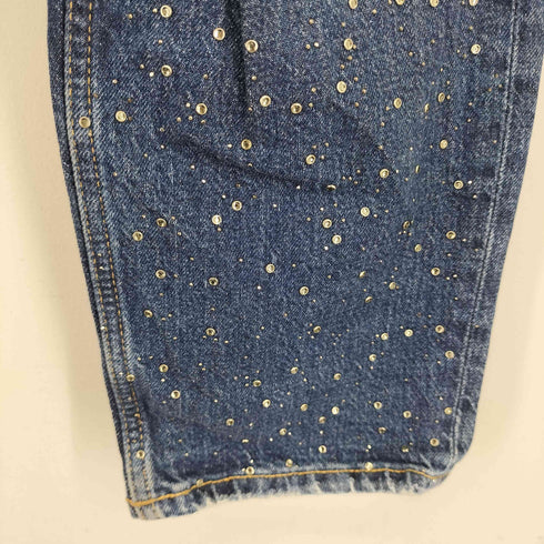 ザラ ZARA ビジュー加工 デニムパンツ レディース EUR 38