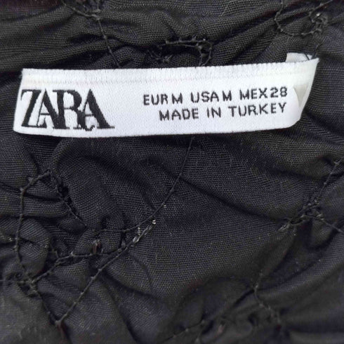 ザラ ZARA ノースリーブ シャーリングトップ レディース US M