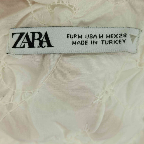 ザラ ZARA ノースリーブ シャーリングトップ レディース US M