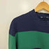 ノーティカ NAUTICA 90S 鹿の子 ヨット刺繍 マルチボーダー モックネック L/S Tシャツ メンズ import:L
