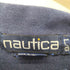 ノーティカ NAUTICA 90S 鹿の子 ヨット刺繍 マルチボーダー モックネック L/S Tシャツ メンズ import:L