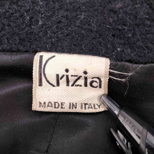 クリツィア KRIZIA イタリア製 アルパカ ウール ショート コート レディース 38