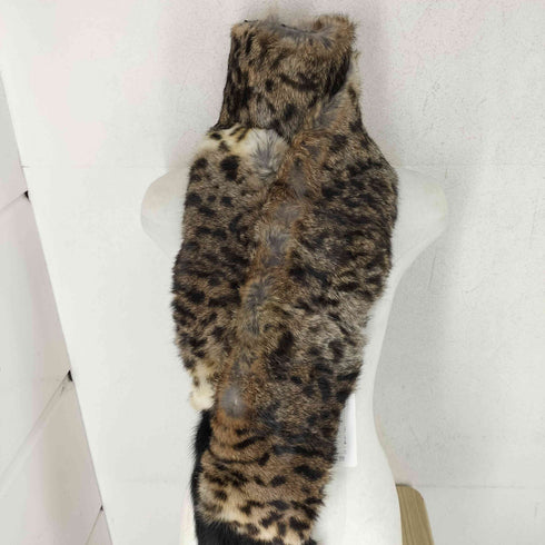 ゴマウサギ ミンクテール マフラー メンズ