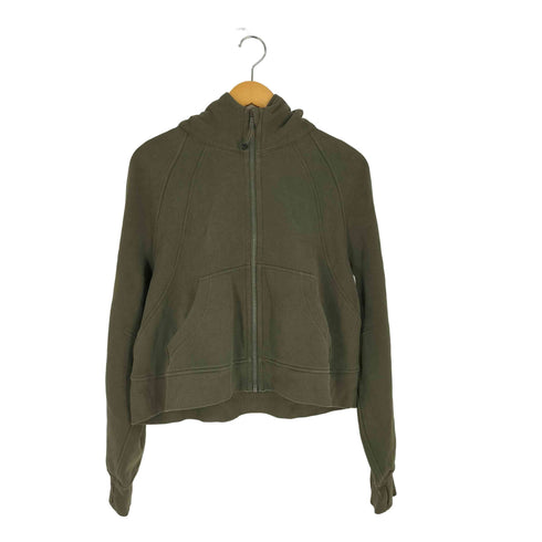 ルルレモン lululemon Scuba フルジップクロップフーディ レディース