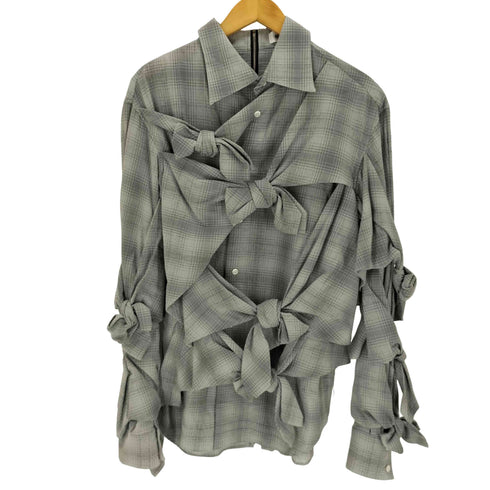 ケイスケヨシダ KEISUKE YOSHIDA 21SS Checked Ribbon Shirt メンズ FREE