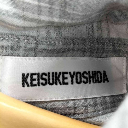 ケイスケヨシダ KEISUKE YOSHIDA 21SS Checked Ribbon Shirt メンズ FREE