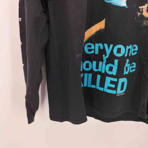EVERYONE SHOULD BE KILLED グラインドコア アートワーク プリント L/S Tシャツ メンズ import:L