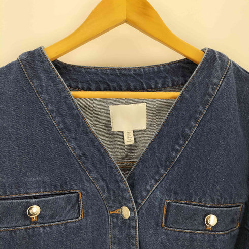 エイチアンドエム H&M WASHED OUT デニムジャケット レディース import:S