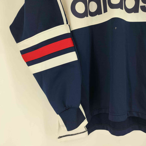 アディダス adidas ハーフジップ デサント製 トラックジャケット メンズ M-L
