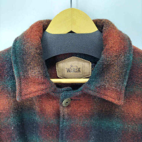 ウールリッチ WOOLRICH 90s USA製 オンブレ メルトンジャケット メンズ L