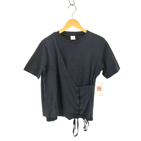 アールエヌエー RNA レースアップ クルーネック 半袖Tシャツ カットソー メンズ M