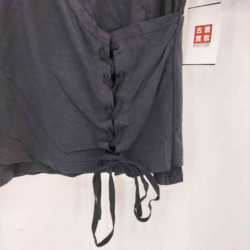 アールエヌエー RNA レースアップ クルーネック 半袖Tシャツ カットソー メンズ M