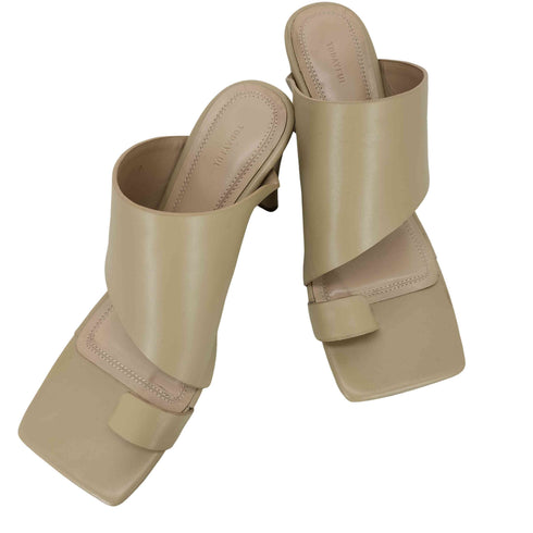トゥデイフル TODAYFUL Squaretoe Leather Sandals レディース JPN:38