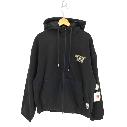 SPELLEDIT バックプリント ジップアップパーカー メンズ