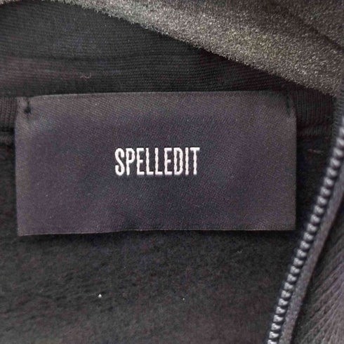 SPELLEDIT バックプリント ジップアップパーカー メンズ