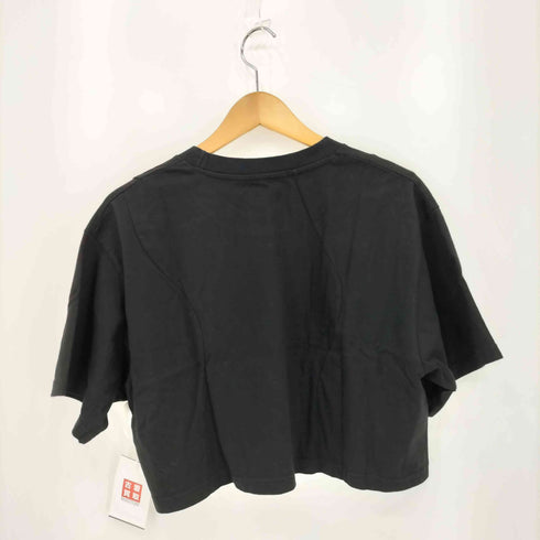 SPELLEDIT フォントプリント クロップド 半袖Tシャツ レディース