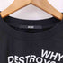SPELLEDIT フォントプリント クロップド 半袖Tシャツ レディース