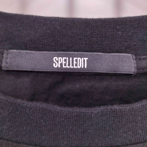 SPELLEDIT フォントプリント クロップド 半袖Tシャツ レディース