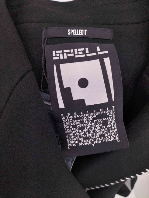 SPELLEDIT ステッチデザイン チェスターコート メンズ