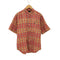 ラルフローレン RALPH LAUREN チェック柄 半袖ボタンダウンシャツ レディース JPN:XL