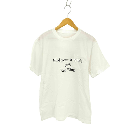 レッドウィング RED WING Find your true life T-shirt フォントロゴプリントクルーネック半袖Tシャツ メンズ