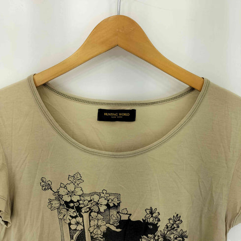 ハンティングワールド HUNTING WORLD S/S フロントロゴTシャツ レディース 44