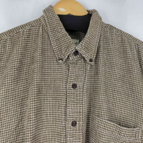 エディーバウアー Eddie Bauer 90S 白タグ チェックシャツ メンズ JPN:XXL