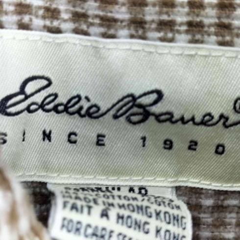 エディーバウアー Eddie Bauer 90S 白タグ チェックシャツ メンズ JPN:XXL
